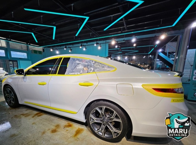 현대 그랜저 측면 완성샷