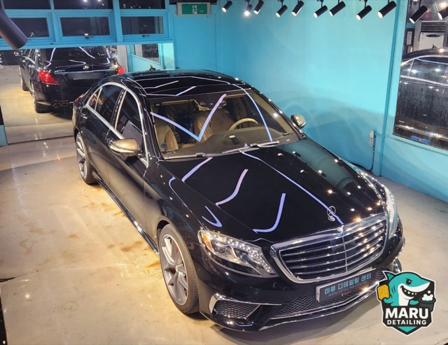 벤츠 S클래스 측면 광택 완성샷
